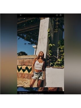 NWOT Zara Low Waist Denim Shorts